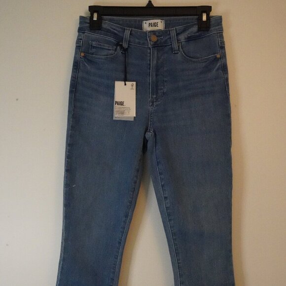 NWT, Paige, Hoxton Crop, Skinny Cropped Jeans, Marissa, Blue, Medium Wash - Picture 3 of 9